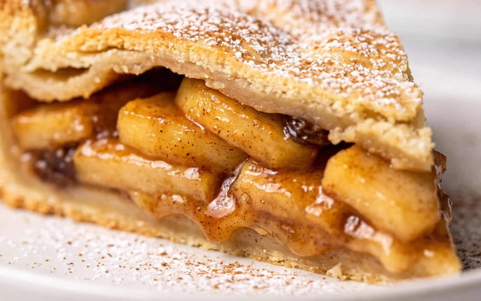 Gedeckter Apfelkuchen