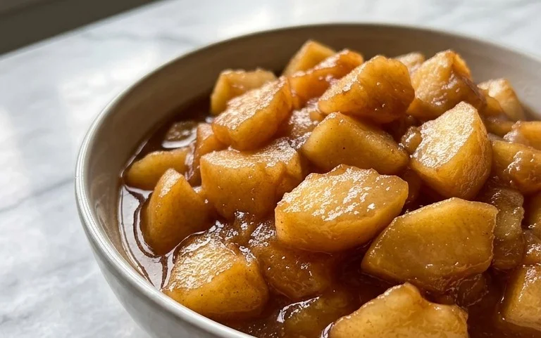 Einfache geschmorte Äpfel: Schnelles, wohltuendes Dessert-Rezept