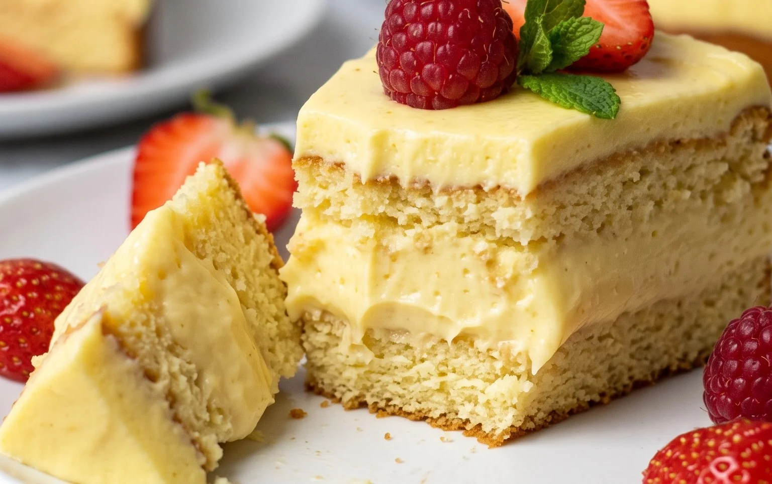 Ein Vanillepudding Kuchen Rezept fürs Wochenende
